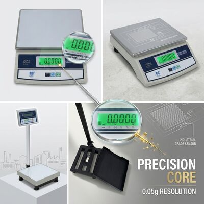 Kitchen Digital Weighing Scale 5kg 1g Resolution Tempered Glass Platform Slim Body
